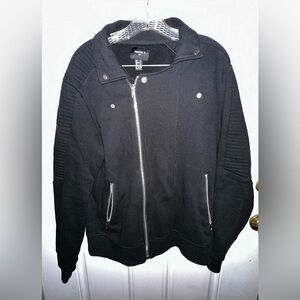 Forever21 Men’s Studded Zip Through Moto Jacket